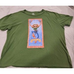 Disney Store Muppets Animal Wild‎ Beast Uncontrollable Green T Shirt Mens  XXL